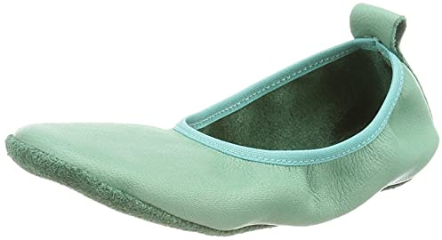 Pololo Unisex barn ballerina grön tofflor, Grön - 21 EU