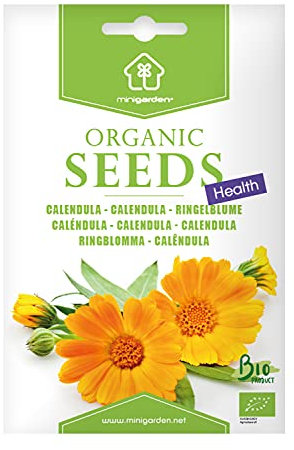 Bio-Ringelblume-Samen von Minigarden – 100% natürlich, GVO-frei, bereit zur Aussaat, reproduzierbar – 150–175 Samen