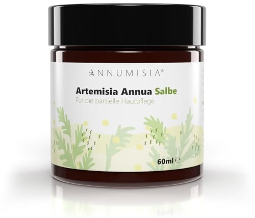 ANNUMISIA® Artemisia Annua Salbe 60 ml - Einjähriger Beifuß, Olivenöl, Hanföl, Lanolin und Bienenwachs - Naturkosmetik ohne Zusatzstoffe