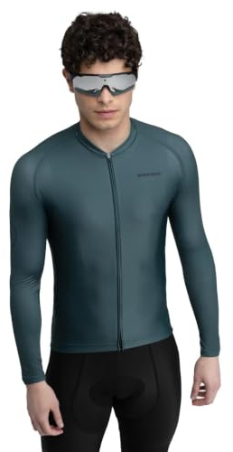 M2 Radtrikot Herren Langarm Slim Fit Aerodynamische Fahrradbekleidung