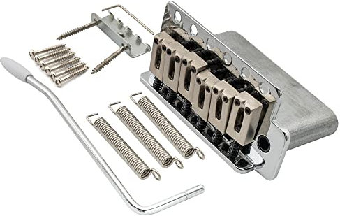 Wilkinson WOV02 52.5mm Tremolo Steg 6 Schrauben ST Gitarren Tremolo Bridge Brücke für American Vintage Narrow Spacing Strat E-Gitarre, Chrom