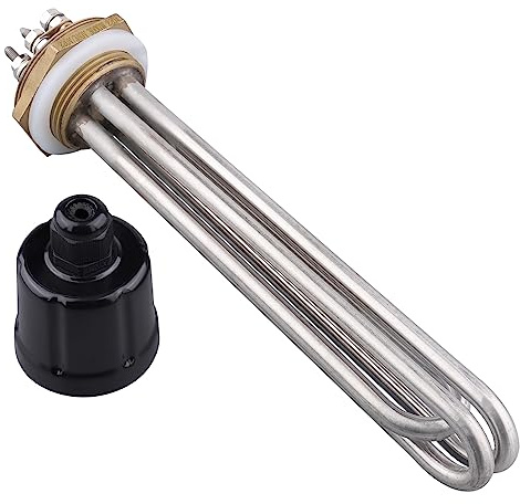 DERNORD 220V 3000W 1-1/4 Zoll Heizelement 3U Typ Gewinde Kupfer Flansch