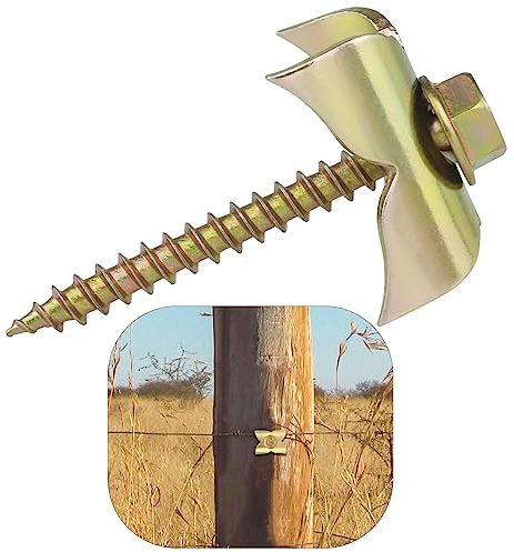 Galvanized U-Shaped Steel Wire Fencing Staple for Softwoods - Reuse Fence Nails, Fasteners for Wire Mesh and Woven Fencing - 100 pcs