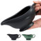 Sauciere – (400 ml) elegante Keramik-Saucierschale – Keramik-Sauciere – Steingut Sauciere Wärmer (schwarz) – isolierte Sauciere für Thanksgiving