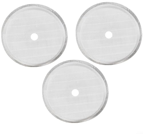 Zoegneer Lot de 3 filtres de rechange pour cafetière à café en maille d'acier inoxydable réutilisables (pour 1 000 ml)