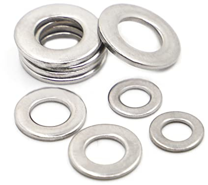 Arandelas de acero inoxidable, Arandela plana de reparación, Arandelas, 2/5/10/50/100 piezas M1.6 M2 M2.5 M3 M4 M5 M6 M8 M10 M12 M16 M18 M20 M22 M24 A2-70 Junta plana de arandela plana de acero inoxid