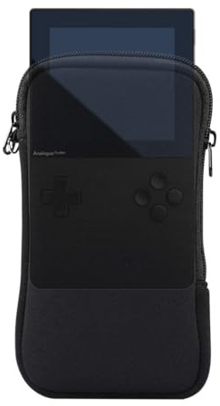 Slim Case Compatible with Analogue Pocket – Lightweight Neoprene Protective Sleeve, Shockproof Scratch-Resistant Travel Pouch with Dual Zipper – Black