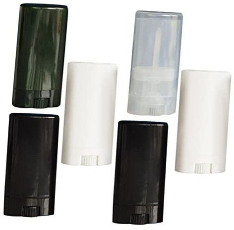NOLITOY 6pcs Lipstick Tube Containers Spf Lip Balm Deodorant Toiletries Random Color