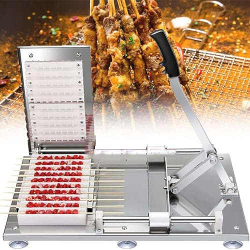 Machine à Brochettes De Viande Pour Brochettes De Barbecue, Boîte De Fabrication De Kebab Pour Barbecue à 10 Trous, Trancheuse De Viande De Bœuf Grillée, Kit De Fabrication De Brochettes De Kebab