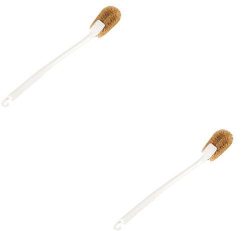 minkissy 2St Reinigungsbürste für Toilette Toilettenbürste handhaben weiße Toilettenbürste toiletten Reinigung wc Reinigung Toilettenschüsselreiniger Kalkentferner für Poolfliesen Klobürste