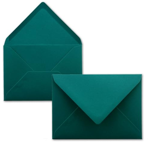 25 kuvert - bensin - DIN C6-114 x 162 mm - kuvert med vått lim utan fönster för gratulationskort och inbjudningar - FarbenFroh-serien