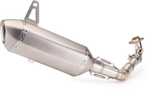 HRQCTIM Motorrad Auspuff Schalldämpfer Motorrad-Auspuffrohr Komplettsystem-Auspuffschalldämpfer Für Vespa GTS 250 GTS 300 2007-2017 2018 2019 2020 Motorrad Auspuff