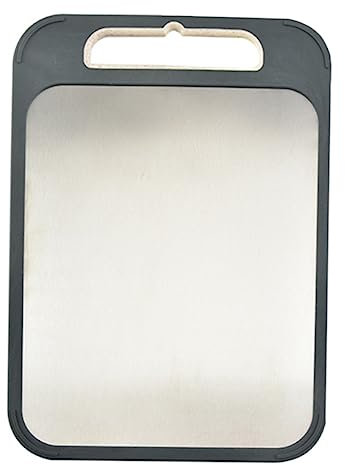 Garneck Chopping Block Mincing Board Steel Cooking Board for Fruit Meat Vegetables Home