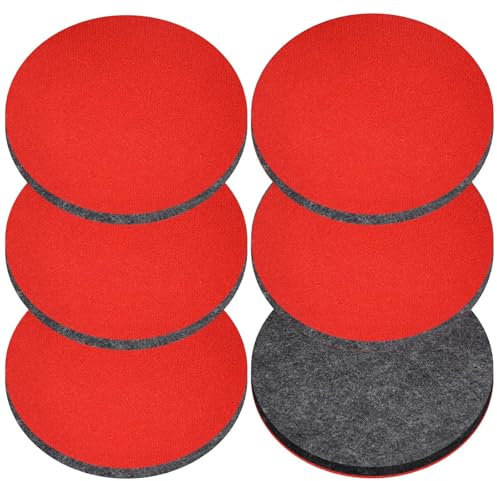 6 Stück Polierpads 125mm Polieraufsatz Kompatibel mit Bosch Exzenterschleifer Polierscheibe 125mm Polierpad Polieraufsatz akkuschrauber für Exzenterschleifer mit Klett für Auto, Korkböden usw