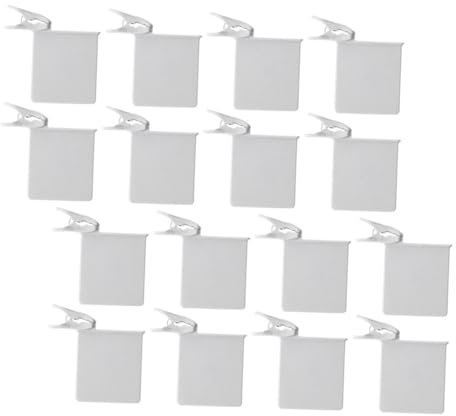 KOCKSHION 16pcs Fridge Organiser Retractable Clips for Fridge Door Shelf Replacement Cabinet Clips for Shelves Divider Refrigerator Accessories