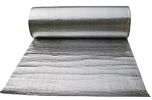 Doppelt reflektierende Isolierrolle, reflektierende Luftpolsterfolie, Strahlungsbarriere mit Schaumkern, Dachbodenfolie, Hausummantelung, reflektierende Isolierung, Aluminiumfolienmembran, E