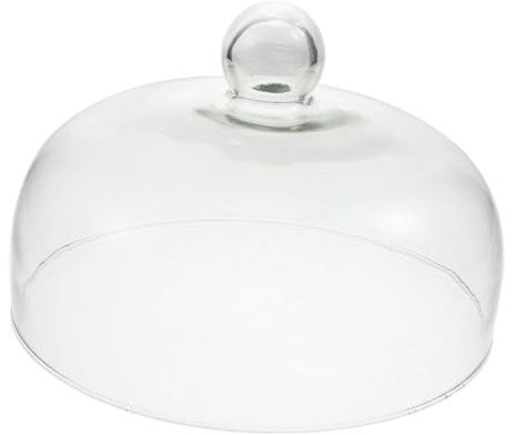 Alipis Cloche à Gâteau en Verre Transparent 28 Cm Poignée, Couvercle De Dessert Anti-poussière, Protection Alimentaire pour Intérieur, pour Fêtes Et Présentations De Gâteaux