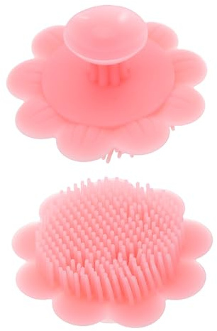 BESTYASH 2pcs Shampoo Brush Silicone Scalp Massager Gentle Massage Hair Bath Brush for Newborns Use