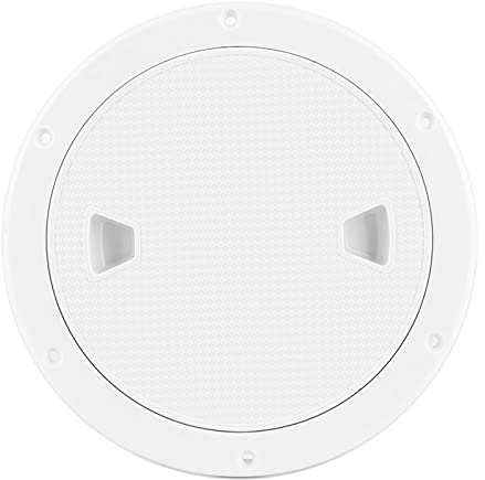 Sostituzione del coperchio del portello della piastra del ponte 9,84 pollici Rotondo Bianco ABS Anti UV Resistente alla corrosione Accessorio per l'ispezione della barca per la