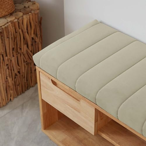 Genérico Cojin para Banco 100x40 120x40 140x40 80x40 150x50 CojíN De Asiento De Banco ExtraíBle, CojíN De Banco De JardíN para Interior Y Exterior, AlféIzar De Ventana Sofá,Milk Tea,150x40x4cm