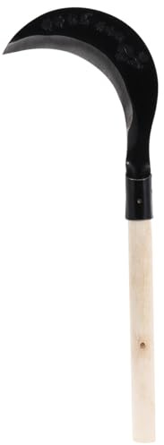 WEKADRIN Hoz de Mango Largo de Acero al Manganeso para Jardinería, Herramienta Manual Precisa y Duradera para Deshierbar Césped y Malezas Jardín Varios estilos