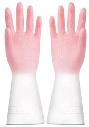 diskhandskar, 1 par diskredskap, handskar, diskhandskar, skrubbdiskhandskar(Pink S)
