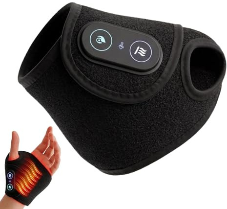 Handledsvärmare - ergonomisk trådlös uppladdningsbar - trådlös värmekudde handmassager - för kontor arbete sovrum kontor utomhus sport
