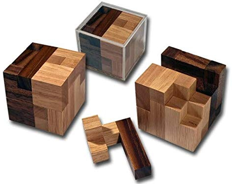 ROMBOL Tetra Contact (Osanori Yamamoto, Japan, 2003), Holzspiel, Denkspiel, Knobelspiel, Geduldspiel aus Holz
