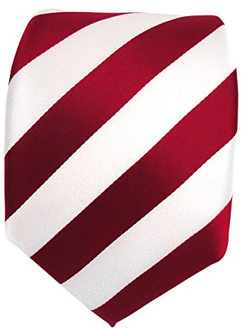TigerTie Designer Krawatte mit breiten Clubstreifen in verschiedenen Farben