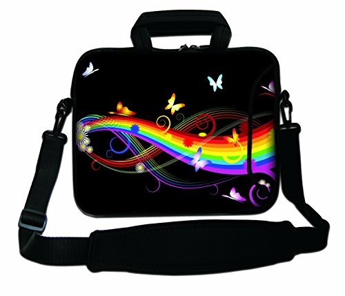 17 Pulgadas Bandolera para Ordenador portátil Funda en Neopreno para Netbook