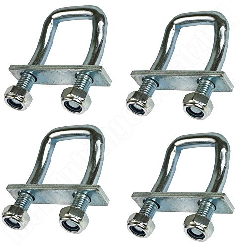 4er Pack U Bügel 150° abgewinkelt 2000 daN als Zurröse für Spanngurte 2000kg 2t Spanngurt