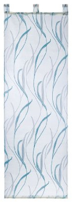 heimtexland Gardinen Schiebegardine Flächenvorhang Flächengardine Schiebevorhang mit 3 Schlaufengleitern, Farbe Blau, Höhe 245cm x Breite 57cm