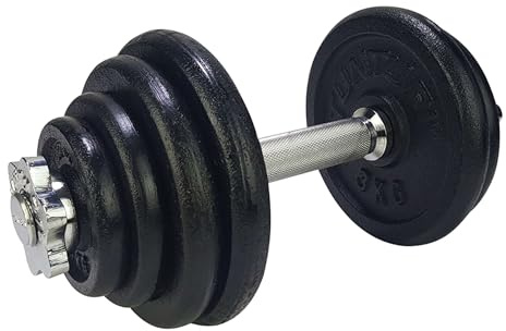 Tunturi Rapid Verstellbare Kurzhantel – verschiedene Gewichte in einer Hantel – Gewichtset für das Homegym