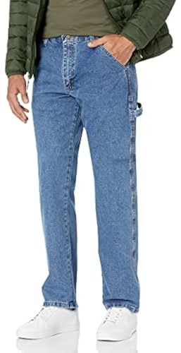 Wrangler Authentics Klassische Tischler-Jeans für Herren, Antiker Stein, 44W / 32L