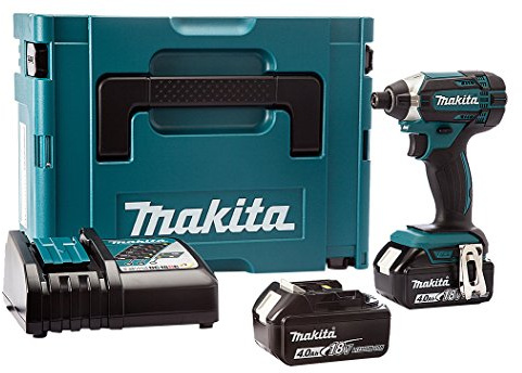 Makita DTD152RMJ 18V Li-Ion LXT Impact Driver Complete with 2 x 4.0 Ah Li-Ion Batteries and Charger Supplied in A Makpac Case
