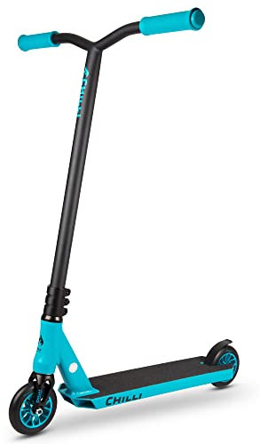 Chilli Pro Scooter Reaper | High-End Stunt Scooter | Der Lieblingsscooter unseres Chilli Rider Team | Gesamthöhe vo 84 cm | 110 mm PU Räder mit ABEC 9 Bearings | Ice