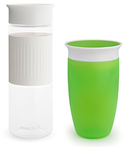 Munchkin Miracle 360 Lot de 2 hydratations Vert et blanc 680 ml