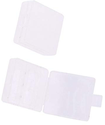 Aexit 2 Pcs Rectangle Clair Blanc Plastique Pile Boîtier Boîte pour 9V Genre Piles 890X381