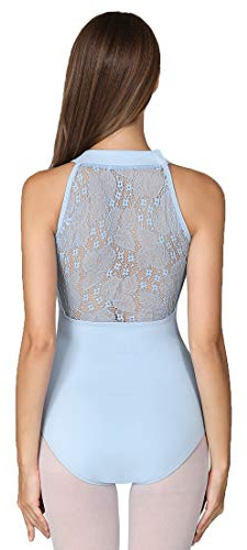 ModLatBal Women's Halter Neck Spandex Ballet Dance Gymnastics Leotard