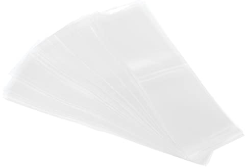 PATIKIL 250Pack Perforierte Folie Schrumpfband PVC 3.86 zu 4.02 Klar | Für Kappe, 160x45mm