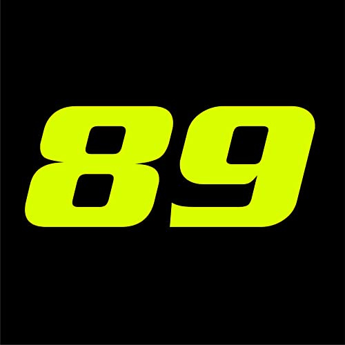 AMA SHOP Adesivo Prespaziato Numeri racing personalizzabile Mod.5 |Sticker per Casco, Moto, Camper,Barca | autoTuning |