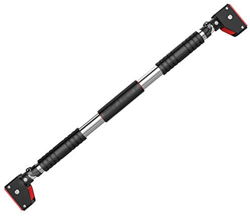 Klimmzugstange Tragbare Klimmzugstange， Horizontalstange aus Edelstahl ohne Stanzinstallation， Muskelkrafttrainingsgerät， Belastung 300 kg， 72-140 cm