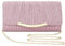 Asvert Abendtasche Damen Clutch Brauttasche Elegant Damen Satin Clutch Kettentasche Handtasche Hochzeit Mädchen klein Umhängetasche für Party Freizeit Women's Clutches Tasche Damen Elegant(Rosa)