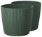 Tymar Blumentopf,Übertopf, 2er-Pack, Runde Form ((2pack) Grün, ø 30 cm)