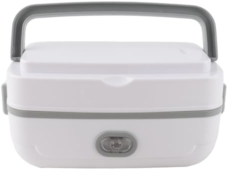 TOPINCN Portátil con Calentador de Alimentos, Autocalentamiento de 200 W, Revestimiento de Acero Inoxidable, Lonchera Eléctrica Multifuncional con Calefacción de (Enchufe de la
