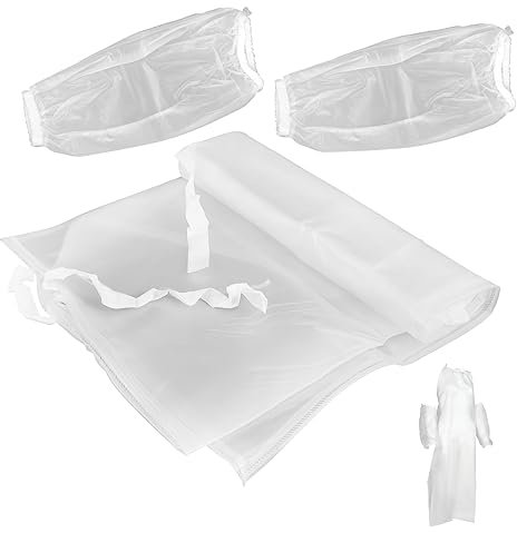 OUNONA 1 Satz Wasserdichte Transparente Schürze Schürzen Werfen Plastikschürzen Einweg Erwachsene Küchenschürze Friseurkleid Arbeitslatzschürze Haar Kosmetik Pvc Halbe Schürze Damen