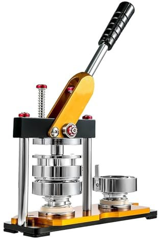 Button-Maker-Maschine, Abzeichen-Button-Maker-Maschine, 100–800 Stück, Button-Teile, DIY-Pin-Abzeichen-Set, Button-Press-Maker-Werkzeuge mit Teilen + Kreisschneider + Form für benutzerdefinierte Pin