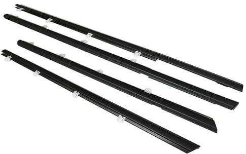 BEUTEE Kantenschutz 4PCS Auto Äußere Windows Gummi Dichtungs wasserdichte Druck Streifen Abdichtung Gürtel Moulding Trim Für Civic 2012-2015 Schwarz Gummidichtung
