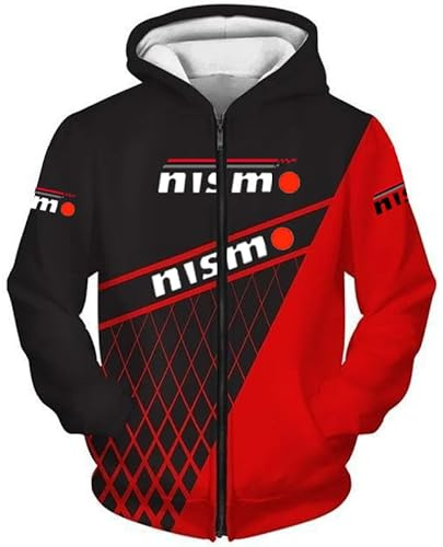 HYFZXWX Sweats à capuche Vestes Mince 3D nis_mo Pull à impression complète Hommes et femmes Sweat-shirt en polyester décontracté vélo/E/L