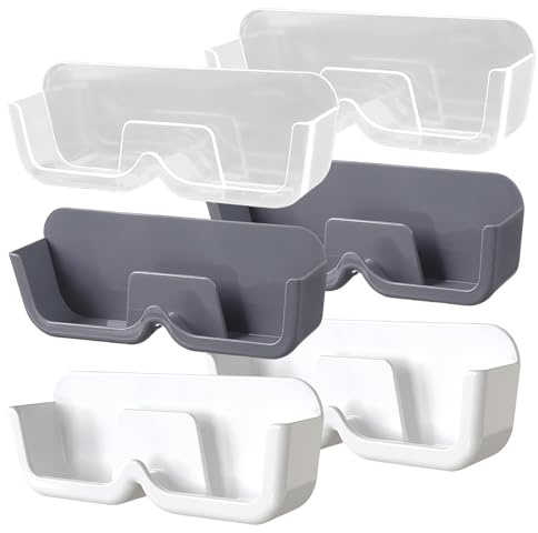 6 Stück Brillenaufbewahrung, Wand Brillenaufbewahrung, Wandmontage Brillen Organizer Kein Bohren Erforderlich, Aufbewahrung Organizer Wandmontage, zum Aufhängen der Brille, Sonnenbrillen, 3 Farben